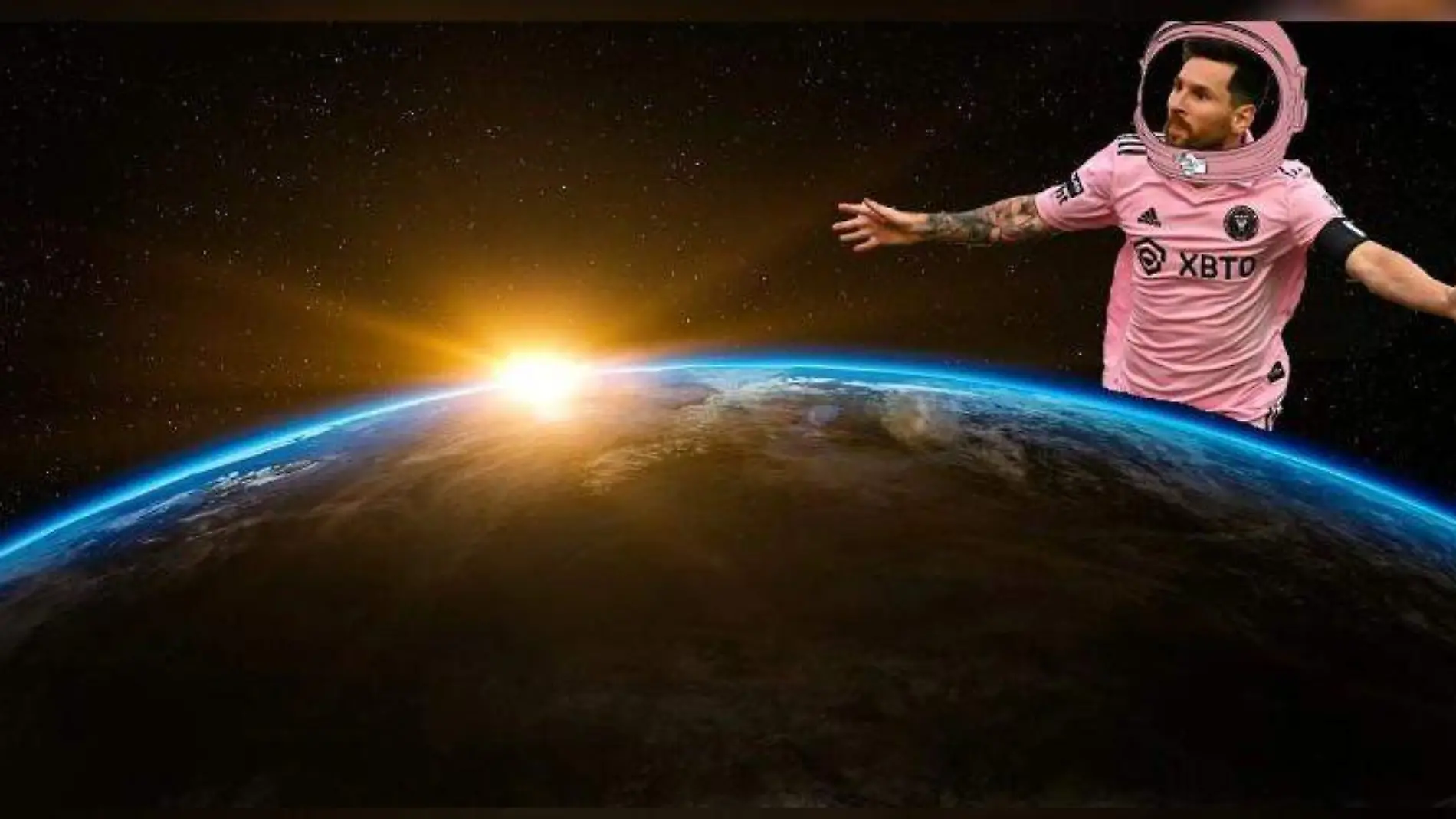 messi en el espacio PIXABAY AFP